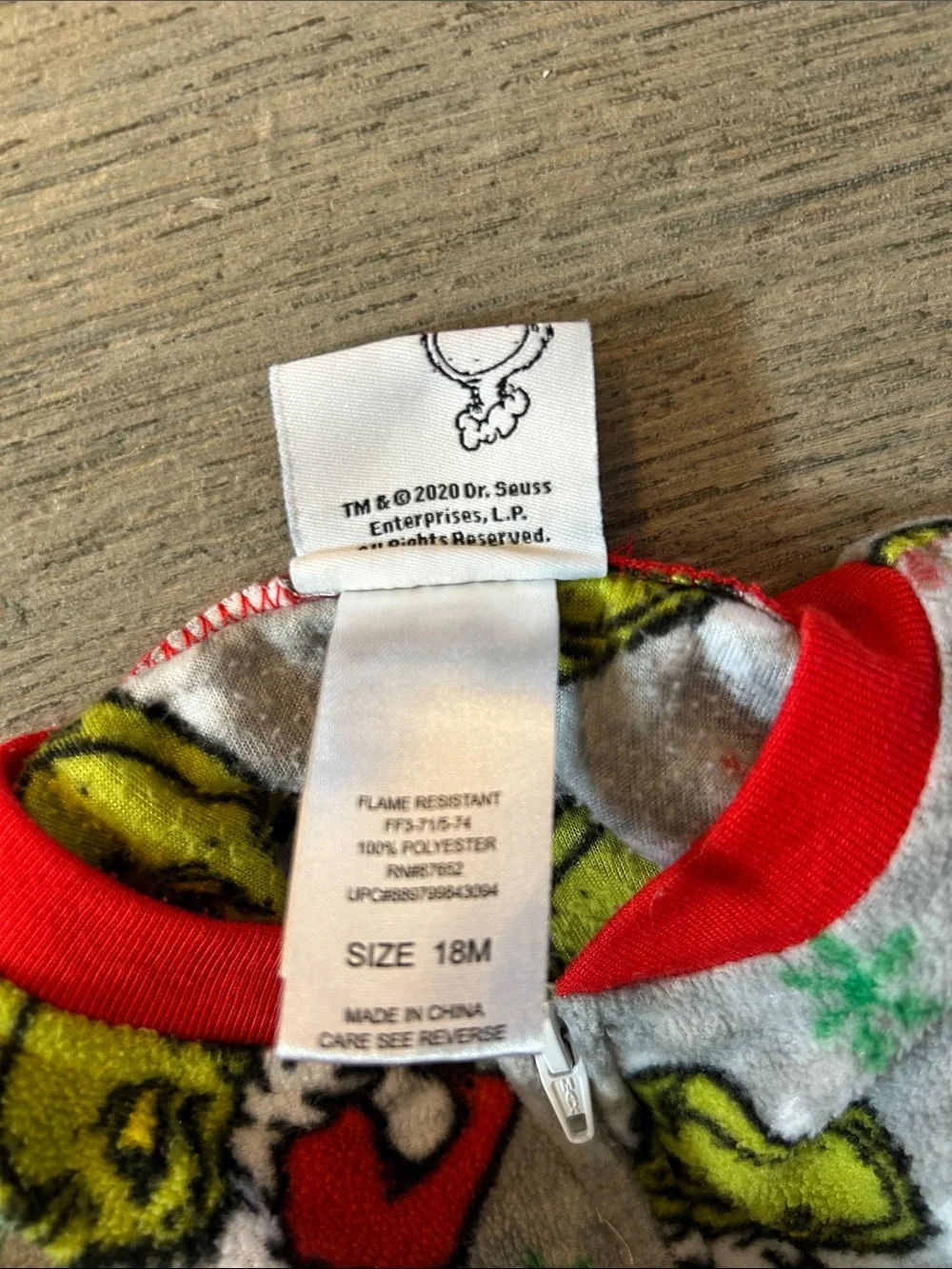 Grinch footie pajamas